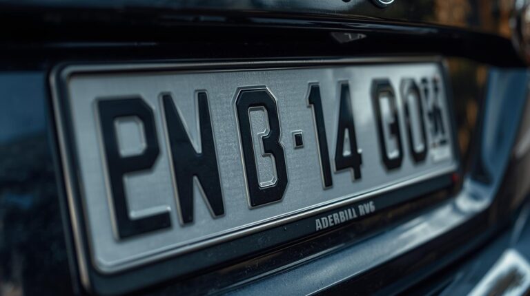 車　　ナンバープレート